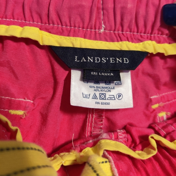 🗺️ Lands' End Girl's Playful Pants Roll up, Side Strap to convert to Capris EUC - Picture 11 of 12
